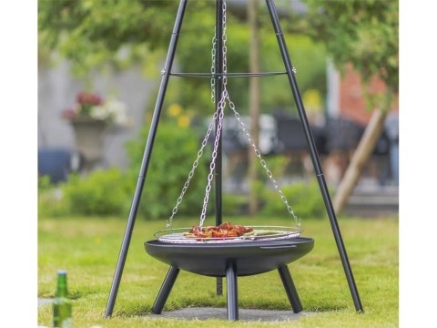 Palenisko ogrodowe duże trójnóg stojak ruszt wiszący grill ognisko węgiel Palenisko ogrodowe duże trójnóg stojak ruszt wiszący grill ognisko węgiel
