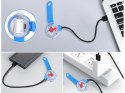 Świecąca lampka led na obrożę szelki dla psa kota zawieszka do obroży usb