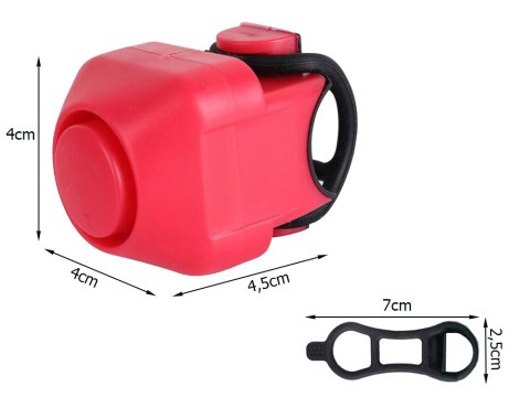 Dzwonek rowerowy klakson elektroniczny głośny 130 db syrena na rower alarm Dzwonek rowerowy klakson elektroniczny głośny 130 db syrena na rower alarm