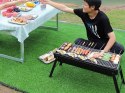 Grill turystyczny przenośny składany walizka węglowy kempingowy bbq duży