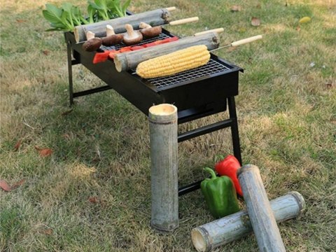 Grill turystyczny przenośny składany walizka węglowy kempingowy bbq duży Grill turystyczny przenośny składany walizka węglowy kempingowy bbq duży