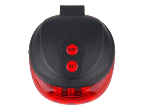 Lampka rowerowa tylna laserowa 5 led laser linia oświetlenie tylnie drogi Lampka rowerowa tylna laserowa 5 led laser linia oświetlenie tylnie drogi
