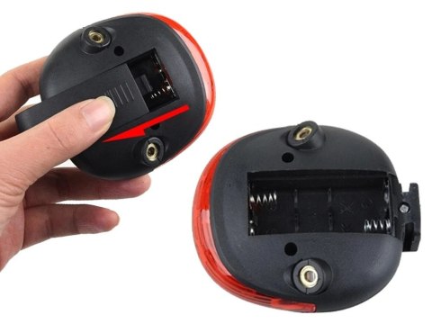Lampka rowerowa tylna laserowa 5 led laser linia oświetlenie tylnie drogi Lampka rowerowa tylna laserowa 5 led laser linia oświetlenie tylnie drogi
