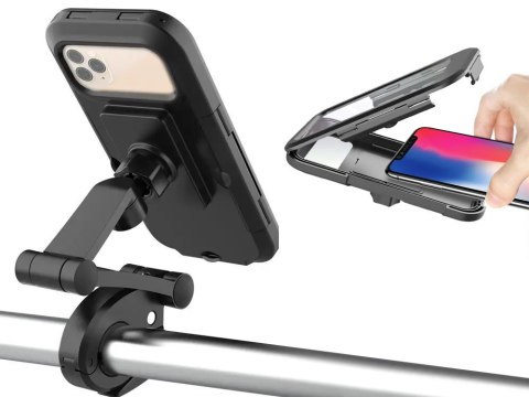 Uchwyt rowerowy na telefon do telefonu wodoodporny zamykany obrotowy 360 Uchwyt rowerowy na telefon do telefonu wodoodporny zamykany obrotowy 360