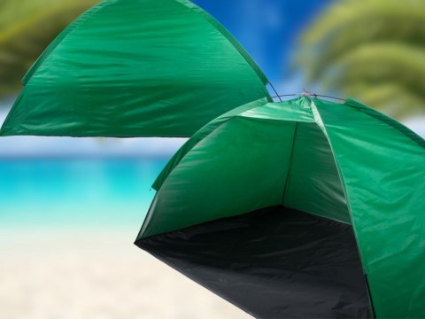 Namiot plażowy na plażę parawan ochrona uv półotwarty ogrodowy z pokrowcem Namiot plażowy na plażę parawan ochrona uv półotwarty ogrodowy z pokrowcem