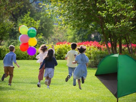 Namiot plażowy na plażę parawan ochrona uv półotwarty ogrodowy z pokrowcem Namiot plażowy na plażę parawan ochrona uv półotwarty ogrodowy z pokrowcem