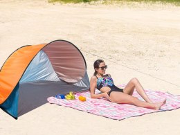 Namiot plażowy uv samorozkładający pop-up z pokrowcem duży parawan