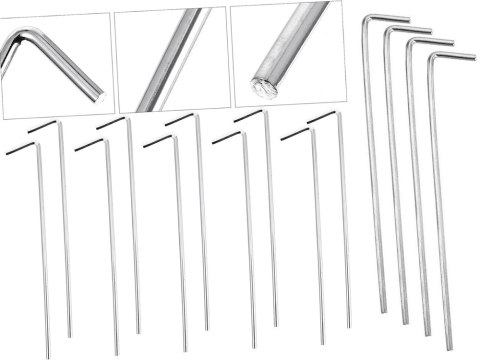 Szpilki do namiotu mocujące śledzie kotwy stal 24cm 10szt hak haczyk kołki Szpilki do namiotu mocujące śledzie kotwy stal 24cm 10szt hak haczyk kołki