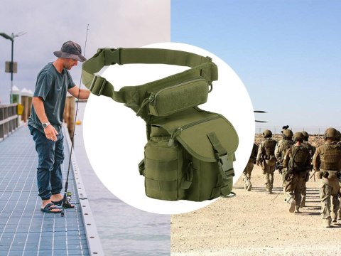 Torba saszetka biodrowa na nogę wojskowa taktyczna pojemna militarna nerka Torba saszetka biodrowa na nogę wojskowa taktyczna pojemna militarna nerka