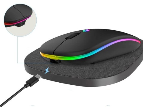 Mysz myszka optyczna bezprzewodowa slim 2,4 ghz bluetooth do laptopa pc Mysz myszka optyczna bezprzewodowa slim 2,4 ghz bluetooth do laptopa pc