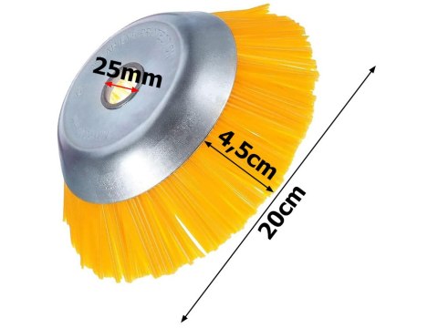 Szczotka do czyszczenia kostki brukowej szczotka nylonowa do kosy 200mm Szczotka do czyszczenia kostki brukowej szczotka nylonowa do kosy 200mm