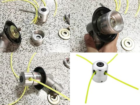 Głowica aluminiowa żyłkowa do kosy kosiarki spalinowej podkaszarki żyłka Głowica aluminiowa żyłkowa do kosy kosiarki spalinowej podkaszarki żyłka