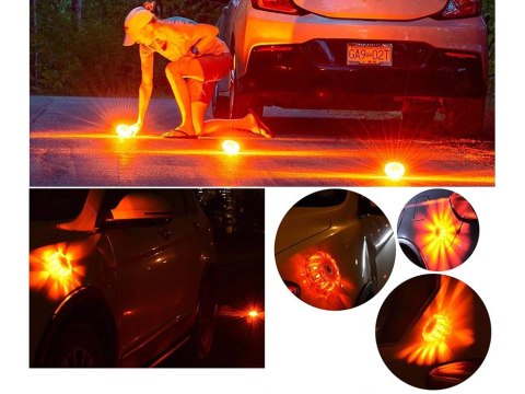Mocna lampa lampa ostrzewacza 360 led błyskowa kogut flara mocny magnes Mocna lampa lampa ostrzewacza 360 led błyskowa kogut flara mocny magnes