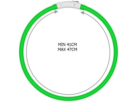 Obroża świecąca led dla psa i kota wodoodprna regulowana regulacja 47cm usb Obroża świecąca led dla psa i kota wodoodprna regulowana regulacja 47cm usb