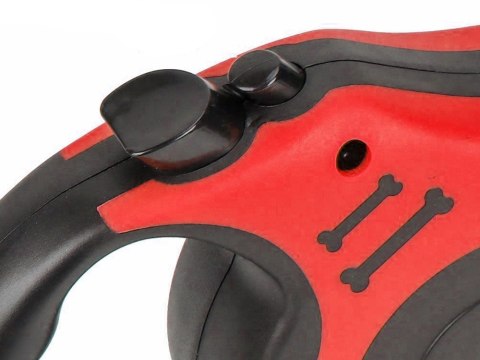Smycz automatyczna dla psa taśma z blokadą mocna lekka zwijana 5m 15kg Smycz automatyczna dla psa taśma z blokadą mocna lekka zwijana 5m 15kg