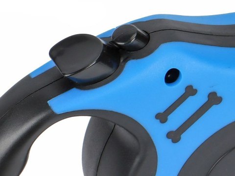 Smycz automatyczna dla psa taśma z blokadą mocna lekka zwijana 5m 15kg Smycz automatyczna dla psa taśma z blokadą mocna lekka zwijana 5m 15kg