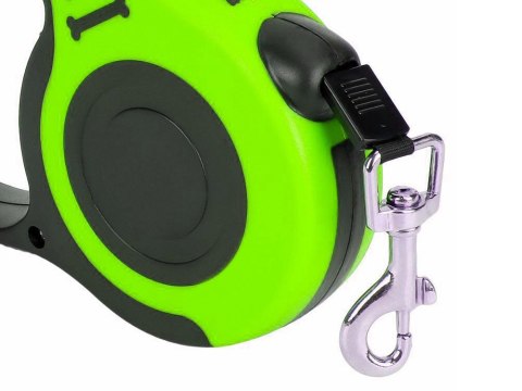 Smycz automatyczna dla psa taśma z blokadą mocna lekka zwijana 5m 15kg Smycz automatyczna dla psa taśma z blokadą mocna lekka zwijana 5m 15kg