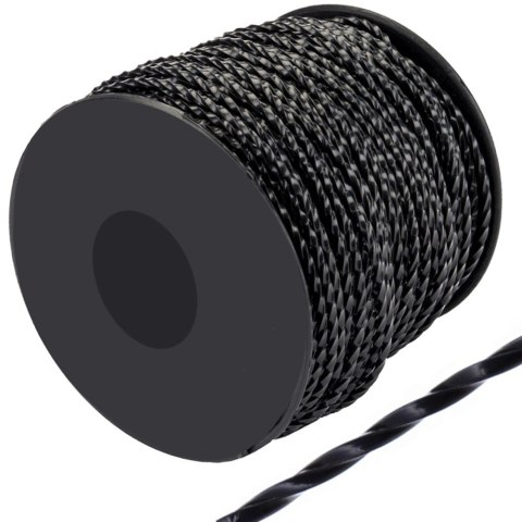 Zyłka do kosy spalinowej przekrój karbowany skręcony cicha 2,4mm 100m Zyłka do kosy spalinowej przekrój karbowany skręcony cicha 2,4mm 100m