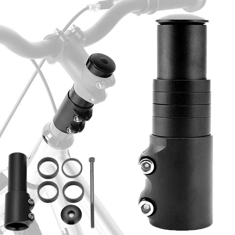 Adapter przedłużka wspornik mostek kierownicy regulowany na rower ahead Adapter przedłużka wspornik mostek kierownicy regulowany na rower ahead