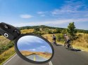 Lusterko rowerowe na kierownicę do roweru na manetkę wypukłe wsteczne 360