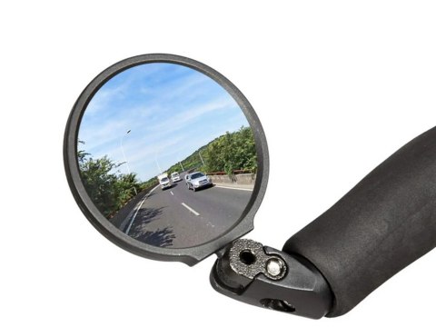 Lusterko rowerowe na kierownicę do roweru na manetkę wypukłe wsteczne 360 Lusterko rowerowe na kierownicę do roweru na manetkę wypukłe wsteczne 360