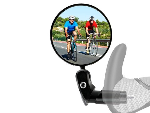 Lusterko rowerowe na kierownicę do roweru na manetkę wypukłe wsteczne 360 Lusterko rowerowe na kierownicę do roweru na manetkę wypukłe wsteczne 360