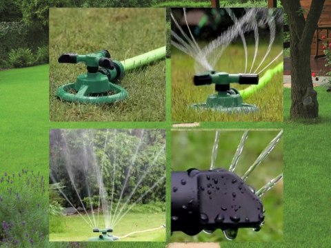 Zraszacz ogrodowy trawy obrotowy 360° regulowany do ogrodu trawa podlewak Zraszacz ogrodowy trawy obrotowy 360° regulowany do ogrodu trawa podlewak