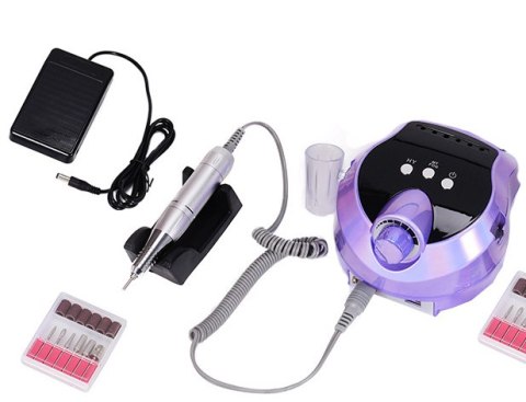 Frezarka do paznokci manicure pedicure 80w profesjonalna mocna + frezy 6szt Frezarka do paznokci manicure pedicure 80w profesjonalna mocna + frezy 6szt