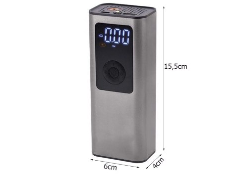 Pompka akumulatorowa do roweru samochodu kompresor elektryczny 10 bar lcd Pompka akumulatorowa do roweru samochodu kompresor elektryczny 10 bar lcd