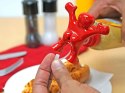Zabawna nakładka nakrętka ludzik na butelkę sosy z zatyczką sir perky