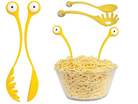 Łyżki łyżka do makaronu pasty spaghetti zestaw 2 szt nabierak duża cedzak Łyżki łyżka do makaronu pasty spaghetti zestaw 2 szt nabierak duża cedzak