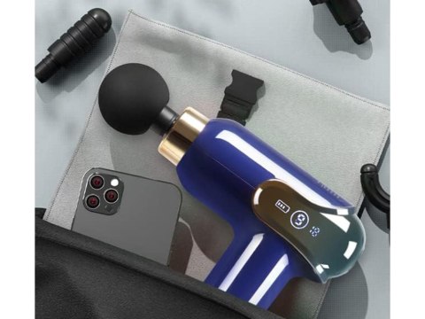 Mini pistolet do masażu mocny masażer massage gun przenośny + 4 końcówki Mini pistolet do masażu mocny masażer massage gun przenośny + 4 końcówki