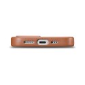 ETUI Z NATURALNEJ SKÓRY DO IPHONE 14 MAGSAFE CASE LEATHER POKROWIEC JASNY BRĄZ