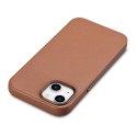 ETUI Z NATURALNEJ SKÓRY DO IPHONE 14 MAGSAFE CASE LEATHER POKROWIEC JASNY BRĄZ