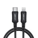 KABEL PRZEWÓD MFI DO IPHONE USB-C - LIGHTNING 30W 3A 1.8M CZARNY