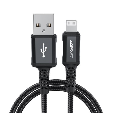 KABEL PRZEWÓD MFI DO IPHONE USB - LIGHTNING 2.4A 1.8M CZARNY KABEL PRZEWÓD MFI DO IPHONE USB - LIGHTNING 2.4A 1.8M CZARNY