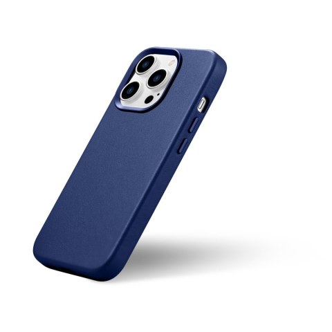 POKROWIEC ETUI Z NATURALNEJ SKÓRY DO IPHONE 14 PRO MAGSAFE CASE LEATHER NIEBIESKI POKROWIEC ETUI Z NATURALNEJ SKÓRY DO IPHONE 14 PRO MAGSAFE CASE LEATHER NIEBIESKI
