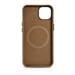 SKÓRZANE ETUI IPHONE 14 PLUS MAGNETYCZNE Z MAGSAFE OIL WAX PREMIUM LEATHER CASE JASNY BRĄZ