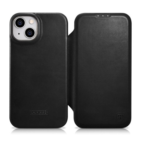 SKÓRZANE ETUI IPHONE 14 Z KLAPKĄ MAGNETYCZNE MAGSAFE CE OIL WAX PREMIUM LEATHER CZARNY SKÓRZANE ETUI IPHONE 14 Z KLAPKĄ MAGNETYCZNE MAGSAFE CE OIL WAX PREMIUM LEATHER CZARNY