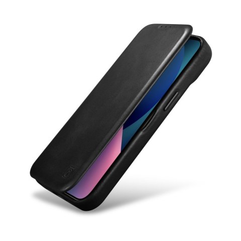 SKÓRZANE ETUI IPHONE 14 Z KLAPKĄ MAGNETYCZNE MAGSAFE CE OIL WAX PREMIUM LEATHER CZARNY SKÓRZANE ETUI IPHONE 14 Z KLAPKĄ MAGNETYCZNE MAGSAFE CE OIL WAX PREMIUM LEATHER CZARNY