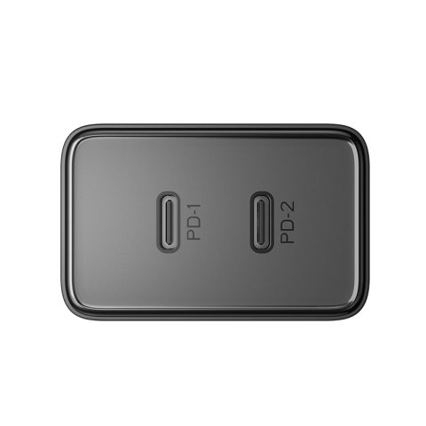 SZYBKA ŁADOWARKA SIECIOWA 40W 2X USB-C QC PD CZARNA SZYBKA ŁADOWARKA SIECIOWA 40W 2X USB-C QC PD CZARNA