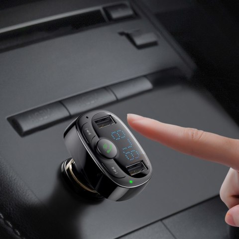 TRANSMITER FM BLUETOOTH KARTY TF SD ŁADOWARKA DO SAMOCHODU 2X USB CZARNY TRANSMITER FM BLUETOOTH KARTY TF SD ŁADOWARKA DO SAMOCHODU 2X USB CZARNY