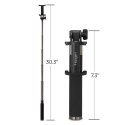 WYSOKIEJ JAKOŚCI KIJEK TELESKOPOWY SELFIE STICK 18-77CM CZARNY