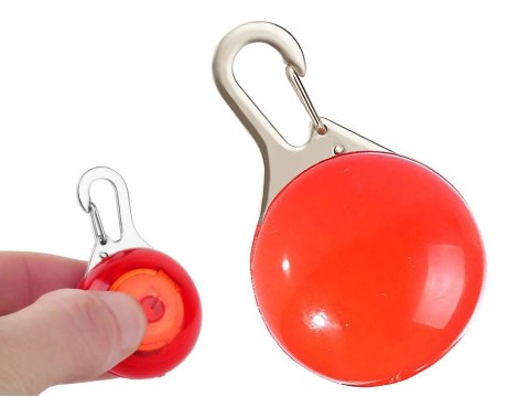 Świecąca lampka led na obrożę zawieszka dla psa kota światełko do obroży Świecąca lampka led na obrożę zawieszka dla psa kota światełko do obroży