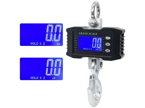 Waga hakowa magazynowa 500kg bagażowa wisząca wyświetlacz lcd akumulator Waga hakowa magazynowa 500kg bagażowa wisząca wyświetlacz lcd akumulator