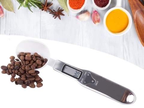 Waga kuchenna łyżka elektroniczna lcd cyfrowa precyzyjna ręczna 500g Waga kuchenna łyżka elektroniczna lcd cyfrowa precyzyjna ręczna 500g