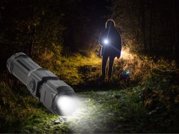 Latarka led akumulatorowa taktyczna zoom xpe led wojskowa mocna policyjna