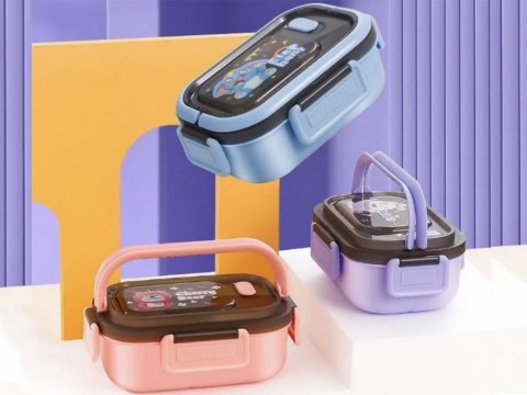 Lunchbox śniadaniówka pojemnik na śniadanie obiad z przegródkami sztućce Lunchbox śniadaniówka pojemnik na śniadanie obiad z przegródkami sztućce