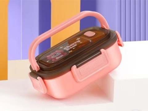 Lunchbox śniadaniówka pojemnik na śniadanie obiad z przegródkami sztućce Lunchbox śniadaniówka pojemnik na śniadanie obiad z przegródkami sztućce