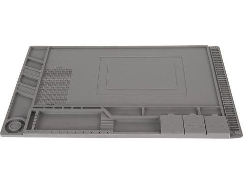 Mata silikonowa serwisowa lutowania organizer duża podkładka 30x45 magnes Mata silikonowa serwisowa lutowania organizer duża podkładka 30x45 magnes